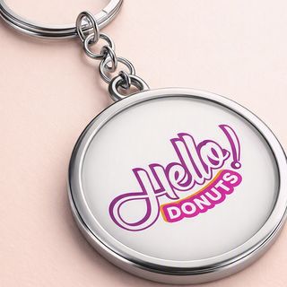 Pachet 4 Donuts, 2 apa plata (500ml) + breloc Hello Donuts by Imprinto