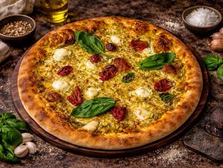 Pizza cu branza de capra si rosii deshidratate Ø 32cm