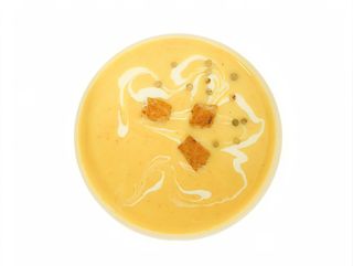 Supa crema de pui cu usturoi copt