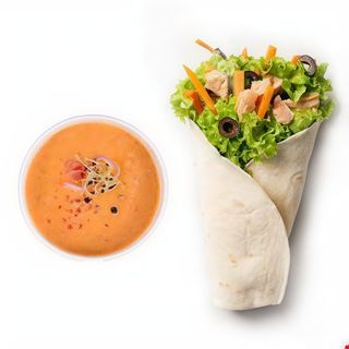 Tuna king wrap & supa crema