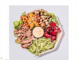 Beef & mushrooms plate 