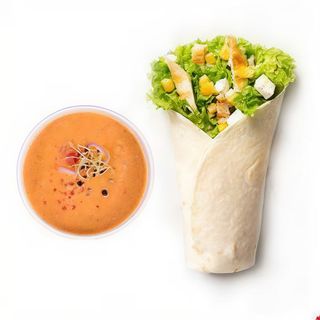 Chicken king wrap & supa crema