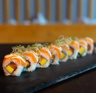 Special sushi roll - salmon avocado