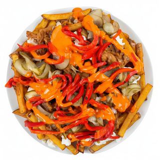 Poutine vegetarian