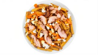 Poutine cu pui la jar