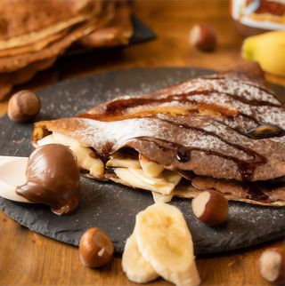 Clatite cu Nutella si banane