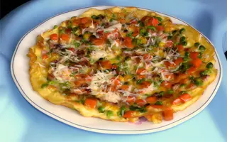 Omleta mexicana (3 oua)