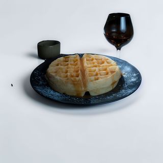 Waffe cu sos de caramel