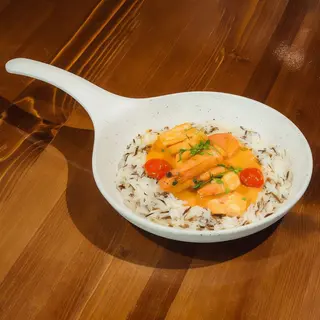 CREVETI IN SOS DE UNT SI USTUROI, CU OREZ SALBATIC 350G