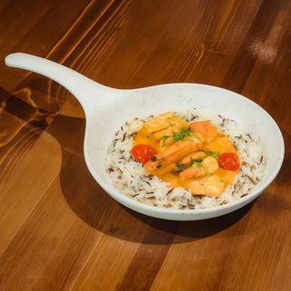 CREVETI IN SOS DE UNT SI USTUROI, CU OREZ SALBATIC 350G