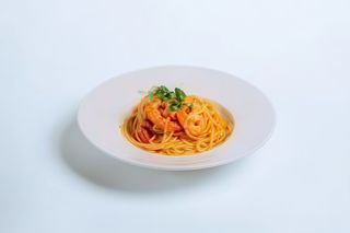 Spaghetti A.O.P. cu creveți black tiger