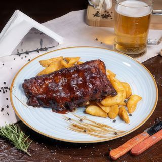 Coaste la cuptor în sos Barbeque