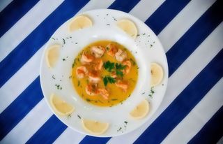 Creveti in unt si lamaie