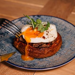 Croissant Egg Breakfast 