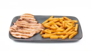 Meniu Piept de pui la gratar cu cartofi prajiti