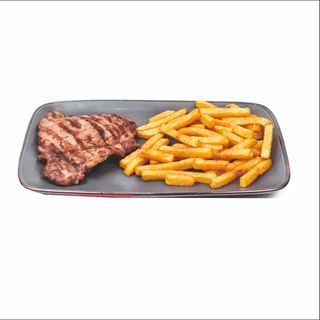Meniu Ceafa de porc la gratar cu cartofi prajiti