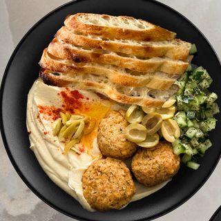 Hummus and falafel