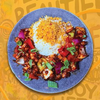 Creveți umpluți cu orez Basmati