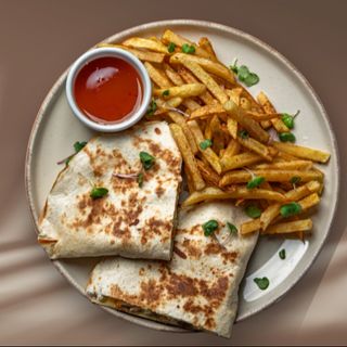 Cheesy crispy quesa