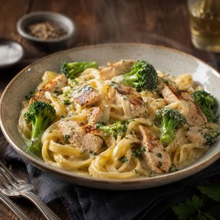 Paste cu pui si broccoli