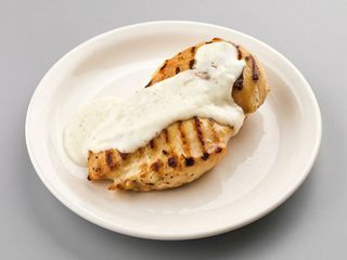 Piept de pui Blue Cheese cu orez cu ciuperci