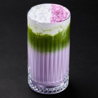 Ube Lavender Iced Matcha