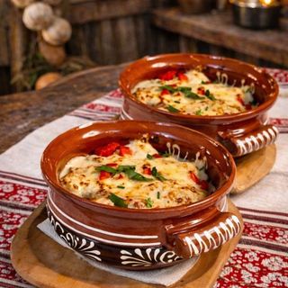 Pui tărănesc (gratinat la cuptor)