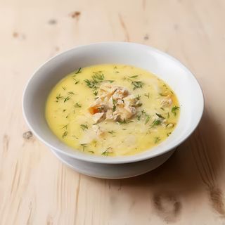 Ciorba de pui a la grec 