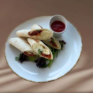 Tortilla diavola cu gorgonzola