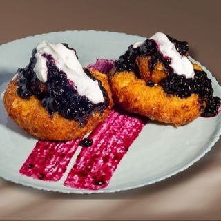 Papanași cu dulceață