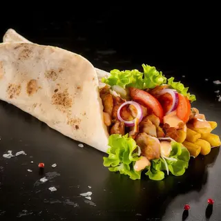Meniu Kebab de vițel și curcan la lipie