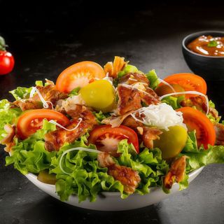 Salată jabbar cu vițel și curcan