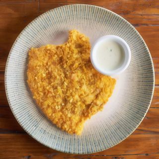 Șnițel de curcan barosan în fulgi de porumb