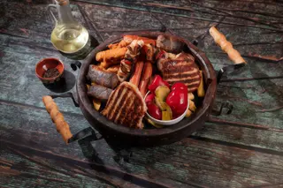 Platou cu carne de porc