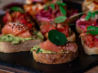 Salmon Bruschetta