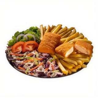 DAbo cașcaval pane la farfurie