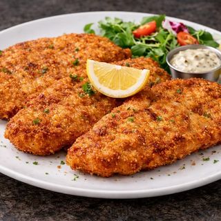 șnițel din piept de pui