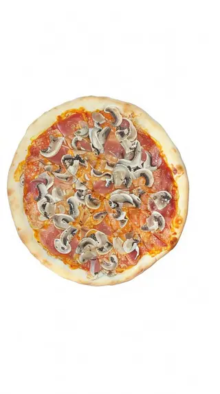 Pizza Prosciutto e Funghi (our classics)