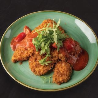 Crunchy Schnitzel with Arrabiata Sauce