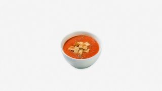 Supă cremă de roșii coapte în cuptor cu busuioc (post)