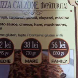 Pizza Calzone (împăturită)