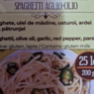 Spaghette aglio e olio