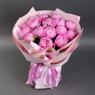 Buchet 15 bujori