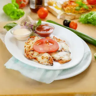 Pui gratinat cu cascaval