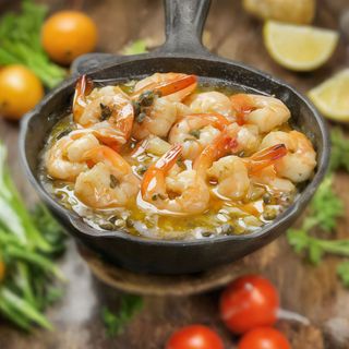 Creveti cu sos de capere