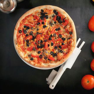 Pizza Vegetariana - blat pufos