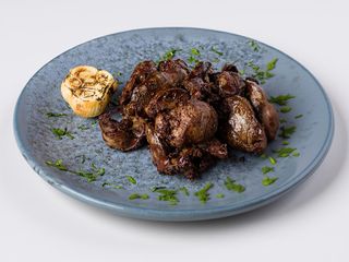 Ficatei de pui, la tigaie