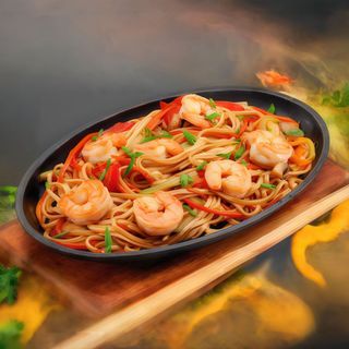 Noodles Yaki Soba cu creveti