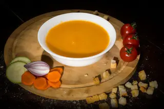Supa crema de legume cu crutoane