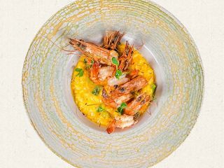 Risotto cu creveți și șofran